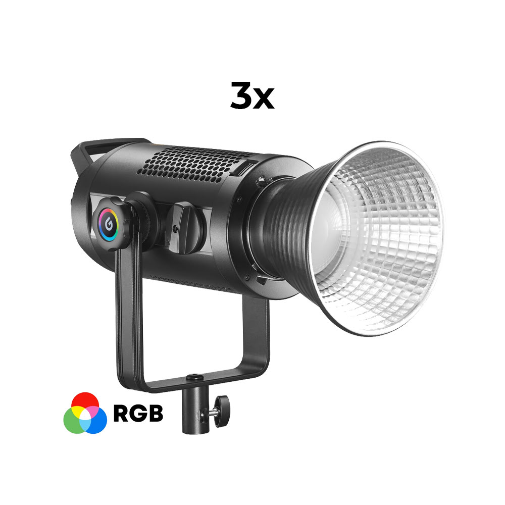 Kiralık Godox SZ150R RGB 3lü LED Set | Kiralık Kameracım
